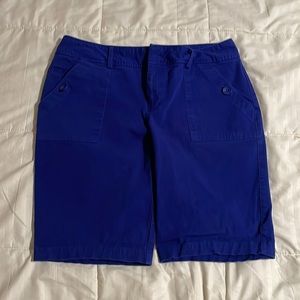 INC International Concepts Women’s Bright Blue Bermudas, Size 10